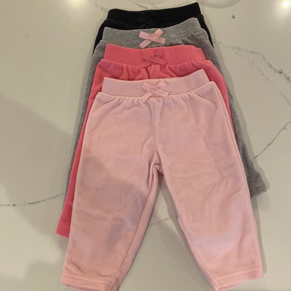 Carter’s, 3-6 month girls fleece pants